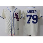 Men's Chicago White Sox #79 Jose Abreu 2017 Cream Stitched MLB Majestic Cool Base Jersey