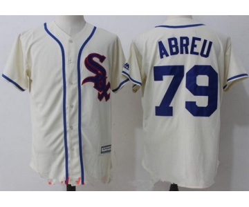 Men's Chicago White Sox #79 Jose Abreu 2017 Cream Stitched MLB Majestic Cool Base Jersey