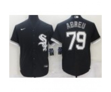 Men's Chicago White Sox #79 Jose Abreu Black Cool Base Stitched Nike Jersey