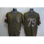 Men's Chicago White Sox #79 Jose Abreu Green Salute to Service Majestic Baseball Jersey