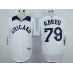 Men's Chicago White Sox #79 Jose Abreu White 1976 Turn Back The Clock Jersey