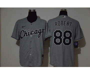 Men's Chicago White Sox #88 Luis Robert Grey Stitched MLB Flex Base Nike Jersey