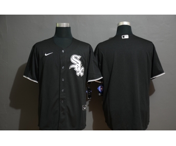 Men's Chicago White Sox Blank Black Stitched MLB Cool Base Nike Jersey
