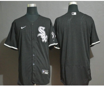 Men's Chicago White Sox Blank Black Stitched MLB Flex Base Nike Jersey