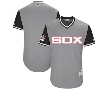 Men's Chicago White Sox Blank Majestic Gray 2018 Players' Weekend Authentic Team Jersey