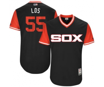 Men's Chicago White Sox Carlos Rodon Los Majestic Black 2017 Players Weekend Authentic Jersey