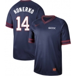 White Sox #14 Paul Konerko Navy Authentic Cooperstown Collection Stitched Baseball Jerseys