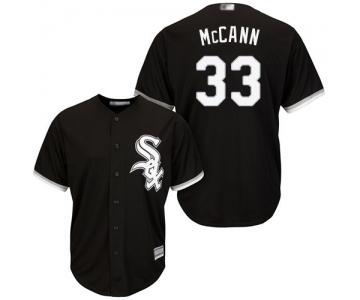 White Sox #33 James McCann Black New Cool Base Stitched Baseball Jersey