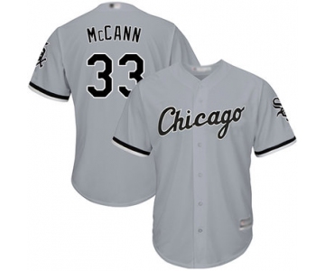 White Sox #33 James McCann Grey New Cool Base Stitched Baseball Jersey