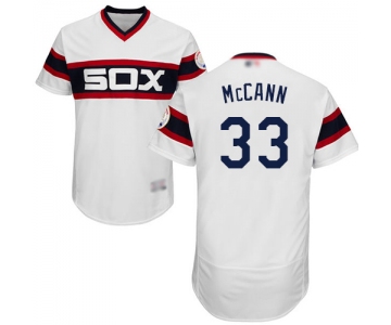 White Sox #33 James McCann White Flexbase Authentic Collection Alternate Home Stitched Baseball Jersey