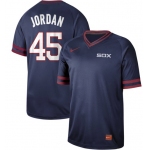 White Sox #45 Michael Jordan Navy Authentic Cooperstown Collection Stitched Baseball Jerseys