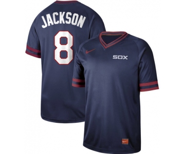 White Sox #8 Bo Jackson Navy Authentic Cooperstown Collection Stitched Baseball Jerseys