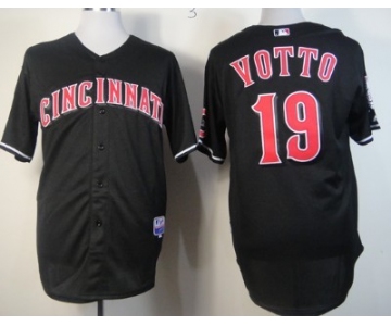 Cincinnati Reds #19 Joey Votto 2013 Black Jersey