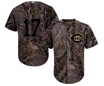 Cincinnati Reds #17 Chris Sabo Camo Realtree Collection Cool Base Stitched MLB Jersey