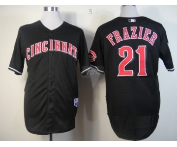 Cincinnati Reds #21 Todd Frazier 2013 Black Jersey