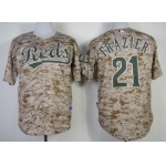 Cincinnati Reds #21 Todd Frazier 2014 Camo Jersey