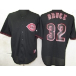 Cincinnati Reds #32 Jay Bruce Black Fashion Jersey