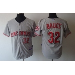 Cincinnati Reds #32 Jay Bruce Gray Jersey