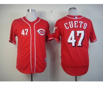 Cincinnati Reds #47 Johnny Cueto Red Jersey