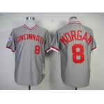 Cincinnati Reds #8 Joe Morgan 1976 Gray Throwback Jersey