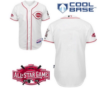 Cincinnati Reds Blank 2015 All-Star Patch White Jersey