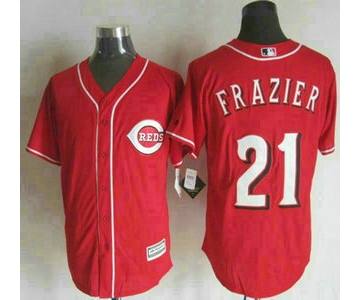 Men's Cincinnati Reds #21 Todd Frazier Alternate Red 2015 MLB Cool Base Jersey