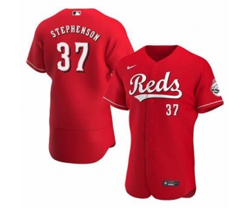 Men's Cincinnati Reds #37 Tyler Stephenson Red Stitched MLB Flex Base Nike Jersey