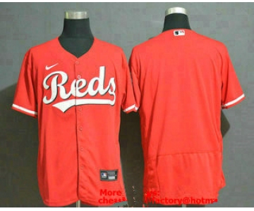 Men's Cincinnati Reds Blank Red Stitched MLB Flex Base Nike Jersey