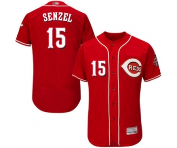 Reds #15 Nick Senzel Red Flexbase Authentic Collection Stitched Baseball Jersey