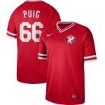 Reds #66 Yasiel Puig Red Authentic Cooperstown Collection Stitched Baseball Jersey