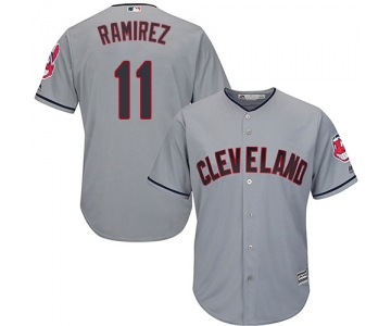 Indians #11 Jose Ramirez Grey Road Stitched Youth Baseball Jersey
