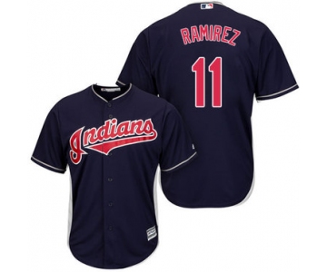Indians #11 Jose Ramirez Navy Blue Alternate Stitched Youth Baseball Jersey