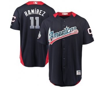 Men's American League #11 Jose Ramirez Majestic Navy 2018 MLB All-Star Game Home Run Derby Player Jersey