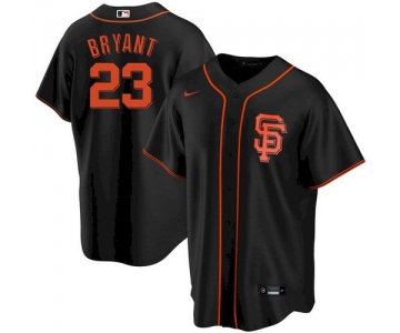 Men's San Francisco Giants #23 Kris Bryant Black Cool Base Nike Jersey