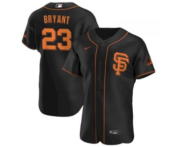 Men's San Francisco Giants #23 Kris Bryant Black Flex Base Nike Jersey