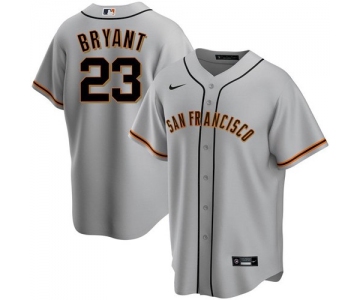 Men's San Francisco Giants #23 Kris Bryant Gray Cool Base Nike Jersey