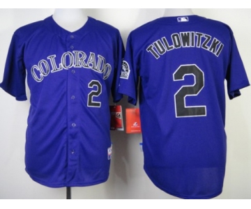 Colorado Rockies #2 Troy Tulowitzki Purple Jersey