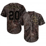 Colorado Rockies #20 Ian Desmond Camo Realtree Collection Cool Base Stitched MLB Jersey