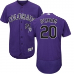 Colorado Rockies 20 Ian Desmond Purple Flexbase Authentic Collection Stitched Baseball Jersey