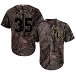 Colorado Rockies #35 Chad Bettis Camo Realtree Collection Cool Base Stitched MLB Jersey