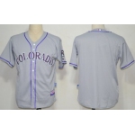 Colorado Rockies Blank Gray Jersey