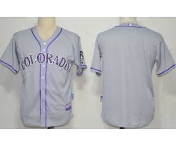 Colorado Rockies Blank Gray Jersey