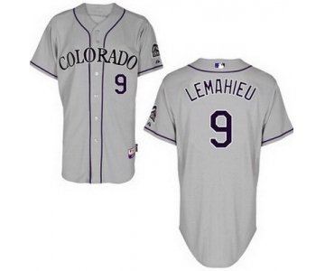 Men's Colorado Rockies #9 DJ LeMahieu Gray Jersey