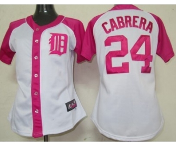 Detroit Tigers #24 Miguel Cabrera 2012 Fashion Womens by Majestic Athletic Jersey