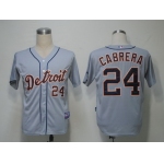 Detroit Tigers #24 Miguel Cabrera Gray Jersey