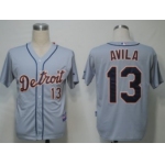 Detroit Tigers #13 Alex Avila Gray Jersey