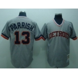 Detroit Tigers #13 Lance Parrish 1984 Gray Throwback Jersey