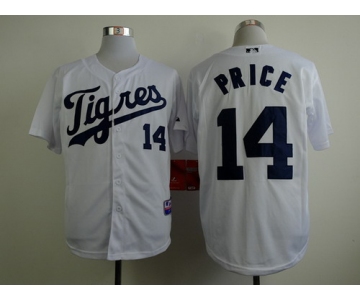 Detroit Tigers #14 David Price 2013 White Jersey