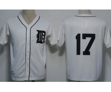 Detroit Tigers #17 Denny Mclain 1968 Cream Throwback Jersey