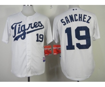 Detroit Tigers #19 Anibal Sanchez 2013 White Jersey